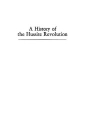 book A History of the Hussite Revolution