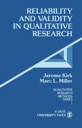 book Reliability and Validity in Qualitative Research