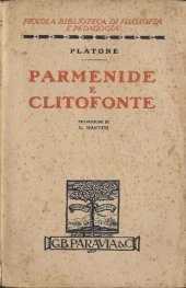 book Parmenide. Clitofonte