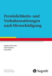 book Persönlichkeits- und Verhaltensstörungen nach Hirnschädigung