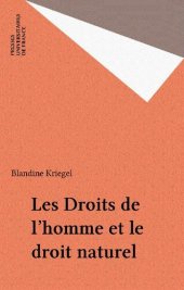 book Les Droits de l'homme et le droit naturel