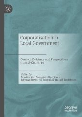book Corporatisation in Local Government: Context, Evidence and Perspectives from 19 Countries