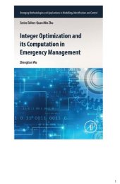 book Integer Optimization and its Computation in Emergency Management