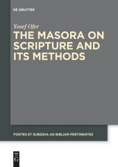 book The Masora on Scripture and Its Methods