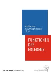 book Funktionen des Erlebens: Neue Perspektiven des qualitativen Bewusstseins