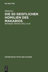 book Die 50 geistlichen Homilien des Makarios