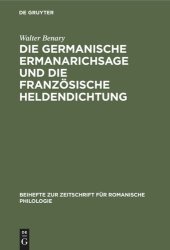 book Die germanische Ermanarichsage und die französische Heldendichtung