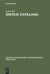 book Sintaxi catalana: Segons los escrits en prosa de Bernat Metge (1398)