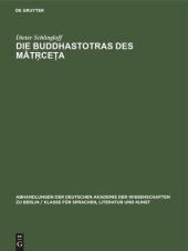 book Die Buddhastotras des Mātṛceṭa: Faksimilewiedergabe der Handschrifte