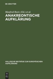 book Anakreontische Aufklärung