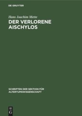 book Der Verlorene Aischylos