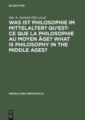 book Was ist Philosophie im Mittelalter? Qu'est-ce que la philosophie au moyen âge? What is Philosophy in the Middle Ages?: Akten des X. Internationalen Kongresses für Mittelalterliche Philosophie der Société Internationale pour l'Etude de la Philosophie Médié