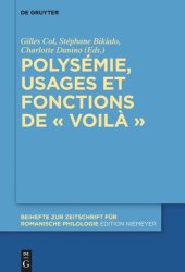 book Polysémie, usages et fonctions de « voilà »