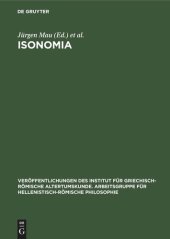 book Isonomia: Studien zur Gleichheitsvorstellung im griechischen Denken