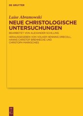 book Neue Christologische Untersuchungen