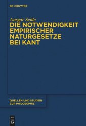 book Die Notwendigkeit empirischer Naturgesetze bei Kant