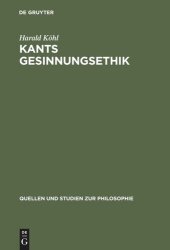 book Kants Gesinnungsethik