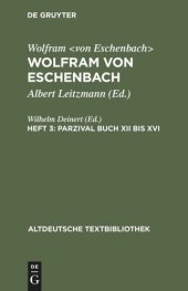 book Wolfram von Eschenbach: Heft 3 Parzival Buch XII bis XVI