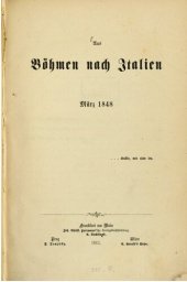 book Aus Böhmen nach Italien März 1848