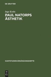 book Paul Natorps Ästhetik