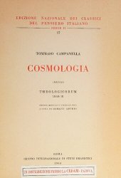 book Cosmologia : inediti : Theologicorum liber III