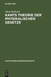 book Kants Theorie der physikalischen Gesetze