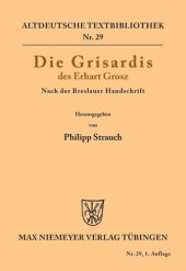 book Die Grisardis des Erhart Grosz: Nach der Breslauer Handschrift