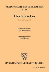 book Verserzählungen II: Mit einem Anhang: Der Weinschwelg