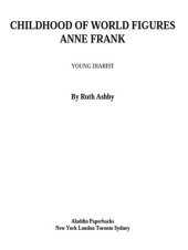 book Anne Frank: Young Diarist