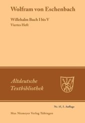 book Willehalm Buch I bis V