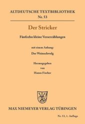 book Fünfzehn kleine Verserzählungen: Mit einem Anhang: Der Weinschwelg