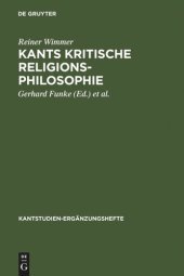 book Kants kritische Religionsphilosophie