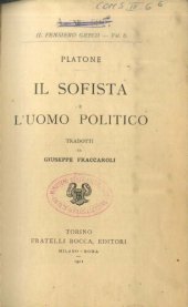 book Il sofista. L'uomo politico