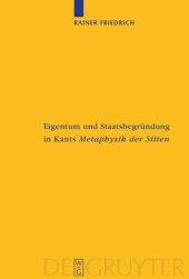 book Eigentum und Staatsbegründung in Kants 'Metaphysik der Sitten'