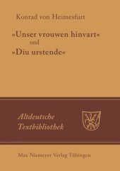 book "Unser vrouwen hinfart" und "Diu Urstende"