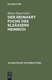 book Der Reinhart Fuchs des Elsässers Heinrich