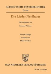 book Die Lieder Neidharts