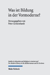 book Was ist Bildung in der Vormoderne?