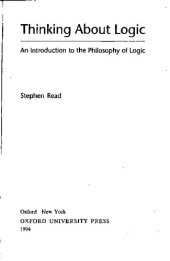 book Thinking About Logic: An Introduction to the Philosophy of Logic