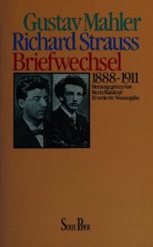 book Gustav Mahler, Richard Strauss: Briefwechsel 1888-1911