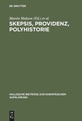 book Skepsis, Providenz, Polyhistorie: Jakob Friedrich Reimmann (1668-1743)