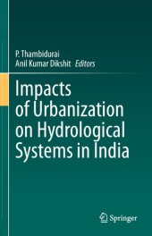 book Impacts of Urbanization on Hydrological Systems in India