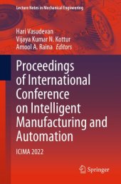 book Proceedings of International Conference on Intelligent Manufacturing and Automation: ICIMA 2022