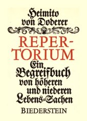 book Repertorium : Ein Begreifbuch von höheren und niederen Lebens-Sachen