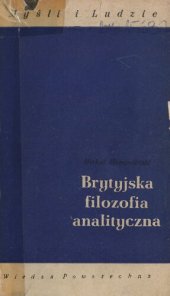 book Brytyjska filozofia analityczna