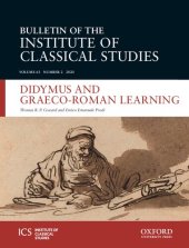 book Didymus and Graeco-Roman Learning