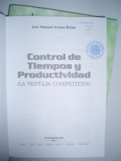 book Control de tiempos y productividad. La ventaja competitiva