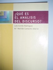 book ¿Qué  es el análisis del discurso?