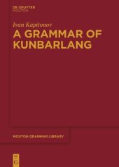 book A Grammar of Kunbarlang