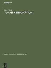 book Turkish Intonation: An Instrumental Study